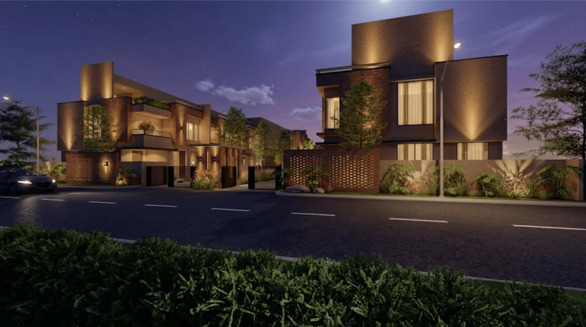 18 Aangan Property Night View
